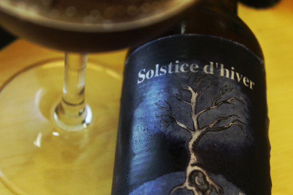 Barley wine da Dieu du Ciel, para festejar o Solstice d'Hiver (Foto: Erika Witting)