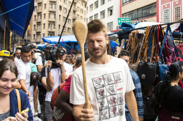 O ator e o público: desenvoltura na nova temporada da série (Foto> Felco / GNT)