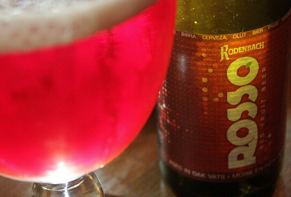 Rodenbach e sua fruit beer (Foto Pedro Mello e Souza)