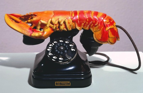 Lobster Telephone, 1936, de Salvador Dali. Os 80 anos de uma obra que muitos não entenderam - e, pior, muitos desses muitos atenderam... (Foto: Tate Gallery)